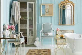Obsessed With This Gorgeous Light Blue Gold And White Parisian Bathroom Design And Decor Blue And Gold Bedroom Beautiful Bathroom Decor Gold Bedroom
