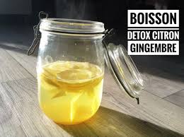 Boisson Detox Citron Gingembre Recettes De Cuisine Avec Thermomix Ou Pas Recette Boisson Detox Citron Detox Citron Boissons Detox