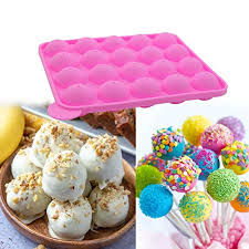 This tasty cake pop recipe is great for making cake pops in all shapes. Bpa Free Silicone Cake Pop Mold Ball Shaped Mold With 100 Treat Sticks 100 Parcel Bags 100 Colorful Metallic Wire For Candy Chocolates Lollipop Cake Pops Pricepulse