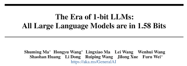 微软、国科大开启1Bit时代：大模型转三进制，速度快4倍