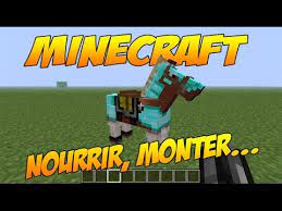 Pour cela il faut que les astuces soient activées dans votre monde, ce point est. Minecraft Nourrir Un Cheval Le Monter Le Dresser Le Nommer Youtube