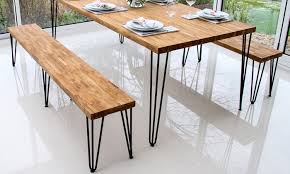 Pied de table hêtre hauteur 730mm. Lot De 4 Pieds De Table Banc