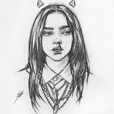 Billieeilish Billieeilishfanart Fanart Art Sketch Drawing Art Sketchbook Cool Art Drawings Art Drawings Sketches