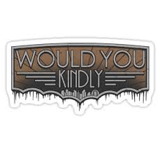 Bioshock Would You Kindly Would You Kindly Sticker By Adho1982 Bioshock Video Games Games