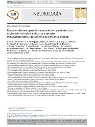 Glatiramer acetate is approved by the u.s. Pdf Recomendaciones Para La Vacunacion En Pacientes Con Esclerosis Multiple Candidatos A Terapias Inmunosupresoras Documento De Consenso Espanol