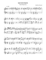 Print And Download In Pdf Or Midi Seventeen Original Cover Https Www Youtube Com Watch V Ndfclaa 1q0 Https Musesc Sheet Music Seventeen Free Sheet Music
