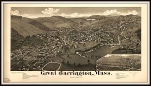 Great Barrington Ma Panoramic Map Vintage Map Vintage Map Art Vintage Map Decor Old Maps Vintage Map Print Great Barrington Birds Eye View Map Birds Eye