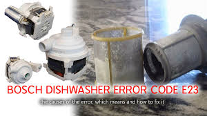 Bosch Dishwasher Error Code E23