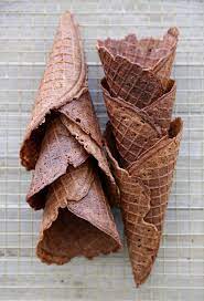 Homemade Chocolate Waffle Cones Recipe Chocolate Waffles Waffle Cone Recipe Waffle Cones