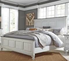 Allyson Park Wire Brushed White King Panel Bed Bedroom Panel King Bedroom Sets Liberty Furniture