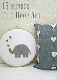 Товар 3 needle creations kit felt hoop 6 antlers crafts. 15 Minute Felt Hoop Art Organize And Decorate Everything