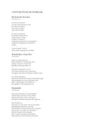 Dimana menceritakan tentang manfaat dan kegunaan dari lingkungan hidup nah, itulah beberapa contoh bertema tentang alam dan lingkungan hidup. Contoh Puisi Sd Terbaik Bagian 1