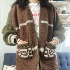 Phoenix Cardigan: Intermediate-advanced Crochet Pattern for a Cozy, Oversized, Puff Sleeves Cardigan - Etsy - Product from Etsy