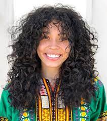 50 Most Trendy And Flattering Bangs For Round Faces In 2021 Hadviser Bangs For Round Face Long Curly Haircuts Curly Hair Styles