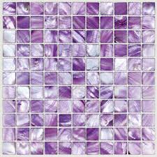 shell tiles 100% purple seashell mosaic