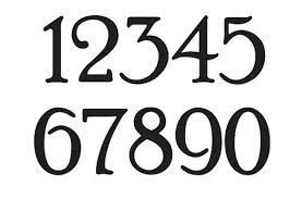 Now it's time to cut it out! Old Style Number Font Novocom Top