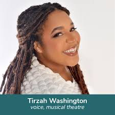 ✨Instructor Spotlight✨ Mom, wife, music educator, voice teacher, and  performer, Tirzah Washington is a native of Columbus, OH and started  singing at a very early age. Tirzah received her Bachelor's of Music
