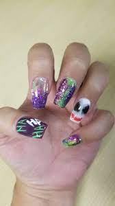 Joker Acrylic Nails Nails Halloween Nails Acrylic Nails