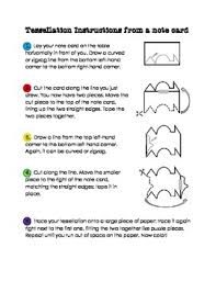 How does one get polygons that will tessellate? Create A Tessellation From A Note Card Student Instructions Tpt