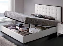 It looks like a simple chest or a bench with storage, but it's definitely not your ordinary furniture! Penelope 622 King Size Storage Bed With Folding Frame White Buy Online At Best Price