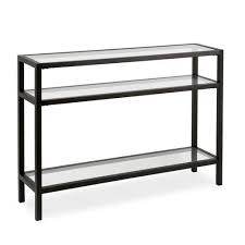 Sawyer Blackened Bronze Console Table In 2020 Modern Console Tables Console Table Narrow Console Table
