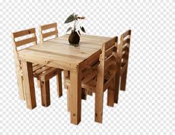 I used multiple stain colors for the project per their request. Table Chair Dining Room Wood Pallet Table Angle Furniture Png Pngegg