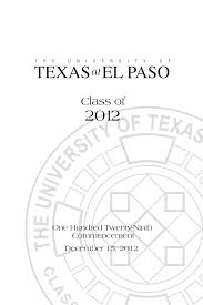 Participar en las reuniones de personal cuando se considere necesario. Https Www Utep Edu Commencement Files Docs Fall 2012 20program Pdf