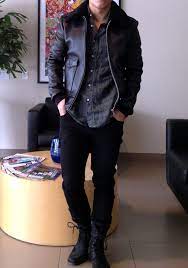 Waywt May 3rd R Malefashionadvice Leather Jacket Leather Jacket Black Casual Streetwear