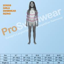 Zoggs Sizing Guides