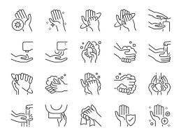 Black And White Outline Washing Hands Clipart Pin On Covid 19 Psa