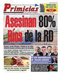 Portada Periódico Primicias, Lunes 23 de Septiembre, 2019 - Dominicana.do