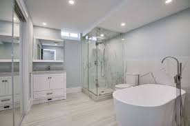 Step 2 concrete floor is opened and ejector system is installed which helps to both filter waste and pump it out of the home. Basement Bathroom Renovations Reno Duck