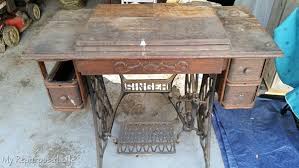 I have a singer sewing machine in the cabinet but u can't read the serial # it is very worn. Repurposed Singer Sewing Machine