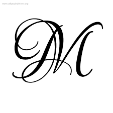 fancy calligraphy letter m with wings calligraphy islamic