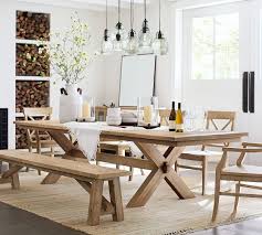 Wall tapestries featuring italian landscape scenes create just the right dining atmosphere. Toscana Extending Dining Table Pottery Barn
