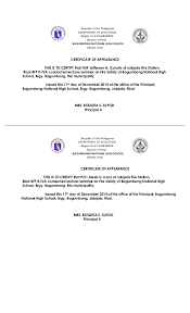 Certificate Of Appearance Template 7 Templates Example Templates Example Templates Certificate Templates Best Templates