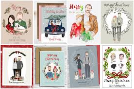 Personalized cards allow you to send meaningful & memorable notes for special moments. 12 Gorgeous Custom Illustrated Portrait Christmas Cards With Your Faces