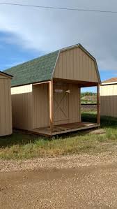 An excellent choice for maximizing storage space, our outdoor storage sheds come with standard features that include wood window trim, a set of durable double doors, attractive decorative shutters, and a shingled roof. Loft Style Wood Storage Sheds With A 4 Ft Deck On Front Shed City Usa Shed City Usa