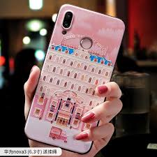 Find More Fitted Cases Information About The Grand Budapest Hotel Small Sleep Pink Embossed Relief Case For Huawei Nova 3 3i Phone Cases Kawaii Phone Case Case
