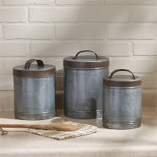 Maybe you would like to learn more about one of these? Galvanized Metal Kitchen Canisters Set Of 3