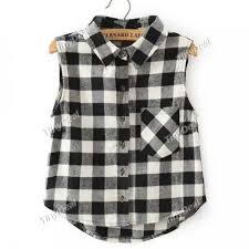 Black And White Plaid Tank Top Fashion Black White Plaid Crop Tops Tank Shirt Tops For Women 7 85 Liked On Polyvore Featuring Tops Tinydeal Plaid Stylish Plaid Crop Shirt Plaid Tops