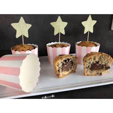 Pour L Anniversaire De Ma Poulette Avec Ses Copines Je Ne Voulais Pas De Gros Gateaux Car Elles Mangent Quais Muffins Pepite Chocolat Pepite Chocolat Nutella