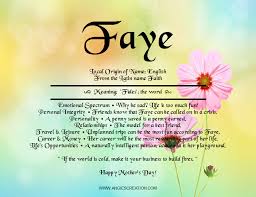 Faye Png 834 642 Faith Meaning Names With Meaning Faye Name Meaning