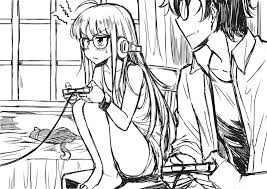 Couple playing video games drawing. Video Games With Futaba Joker X Futaba Persona5