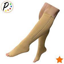 Open Toe 15 20 Mmhg Moderate Zipper Compression Circulation Leg Swelli Presadee