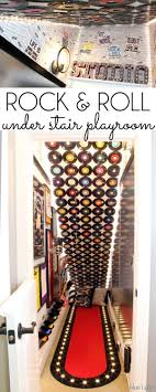 A Music Themed Playroom Under The Stairs Under Stairs Playroom Diy Stairs Playroom