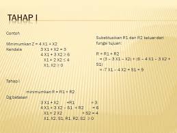 Maybe you would like to learn more about one of these? Metode Simpleks Dua Fase Tahap Ppt Download