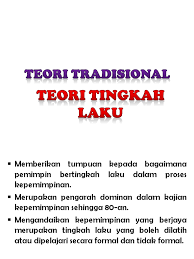 Teori belajar behavioristik sendiri merupakan teori belajar yang lebih mengutamakan pada perubahan tingkah laku siswa sebagai akibat adanya stimulus dan respon. Teori Tradisional Teori Tingkah Laku