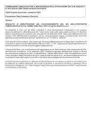 commissione consultiva per il monitoraggio dell'applicazione del dm ...