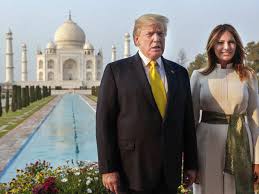 If we can't visit the taj mahal in person right now, then this is almost as good!! Taj Mahal Trump 7th Wonder Of The World Has Us President In Awe Donald Trump Can T Stop Appreciating Taj Mahal The Economic Times